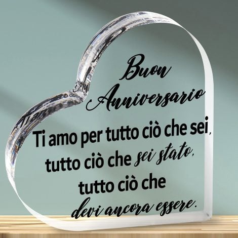 Idee Regalo Anniversario Coppia Acrilico Matrimonio Fidanzato Fidanzata: Merclix.