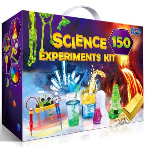 Kit scientifico UNGLINGA con 150 esperimenti educativi STEM per ragazzi e ragazze dai 4 ai 12 anni, perfetto come regalo di compleanno.