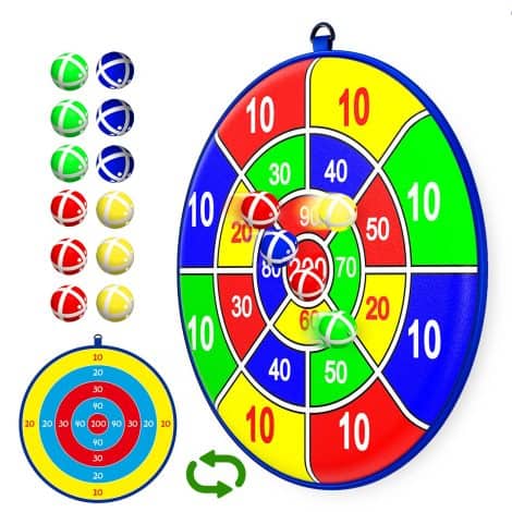 Bersaglio per Freccette per Bambini con Palline, ideale per feste, regalo per ragazzi e ragazze. (65cm)