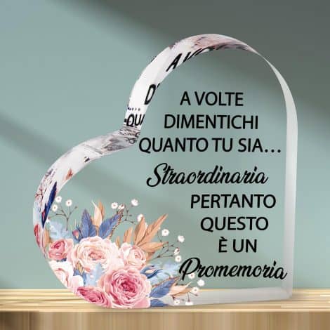 Ornamento Acrilico Ispirazionale per Regalo Compleanno e Natale, Ideale per Amiche Speciali.