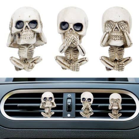 3 articoli per auto: clip d’aria con decorazioni gotiche e aroma rilassante, regalo per auto e conducenti.