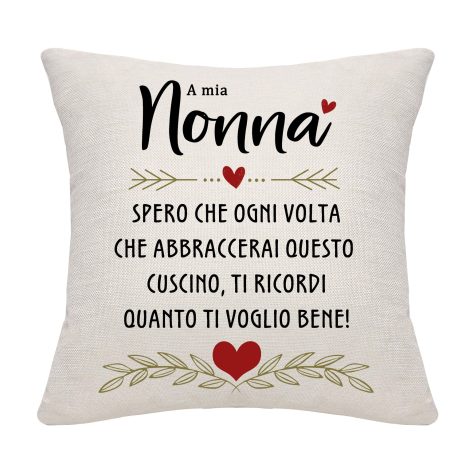 Nonna Amo Te Copricuscino: Il regalo perfetto per il tuo compleanno, festa della mamma o Natale.