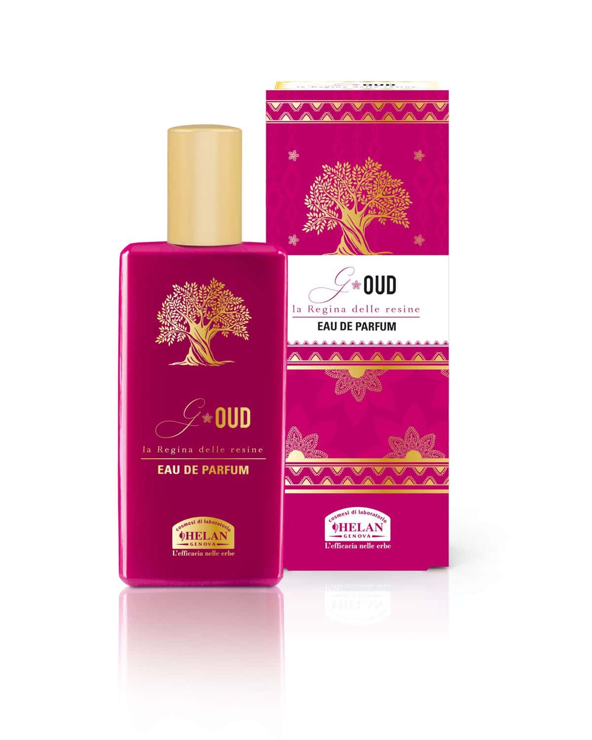 Helan, G-Oud, Eau de Parfum dai Toni Dolci - Fragranza Speziata con Nota Gourmand di Caramello e Caffè - Profumi Donna con Accordo di Legno Oud e Note di Vaniglia, 50 ml - Made in Italy