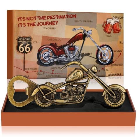 Apribottiglie da Birra per Moto LULLEA, Regalo Originale per lui, Natale, compleanno, papà, marito, fidanzato.