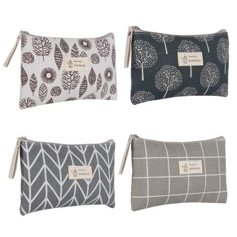 Borsa Cosmetica Czemo in Tela, Estetica e Pratica, con Zip, Perfetta per Viaggi e Trucco.