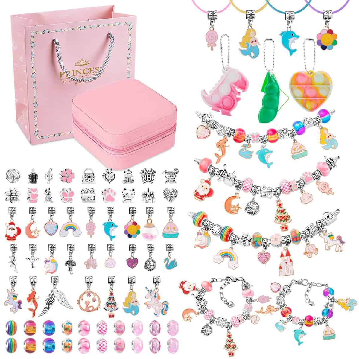 SASUKI Regalo Bambina 5 6 7 8 9 10 11 12 Anni, Giochi Bambina 6 7 8 9 10 11 Anni Femmina Kit Braccialetti fai da te Bambina Regalo Ragazza per Ragazze Regalo Natale Regalo Compleanno