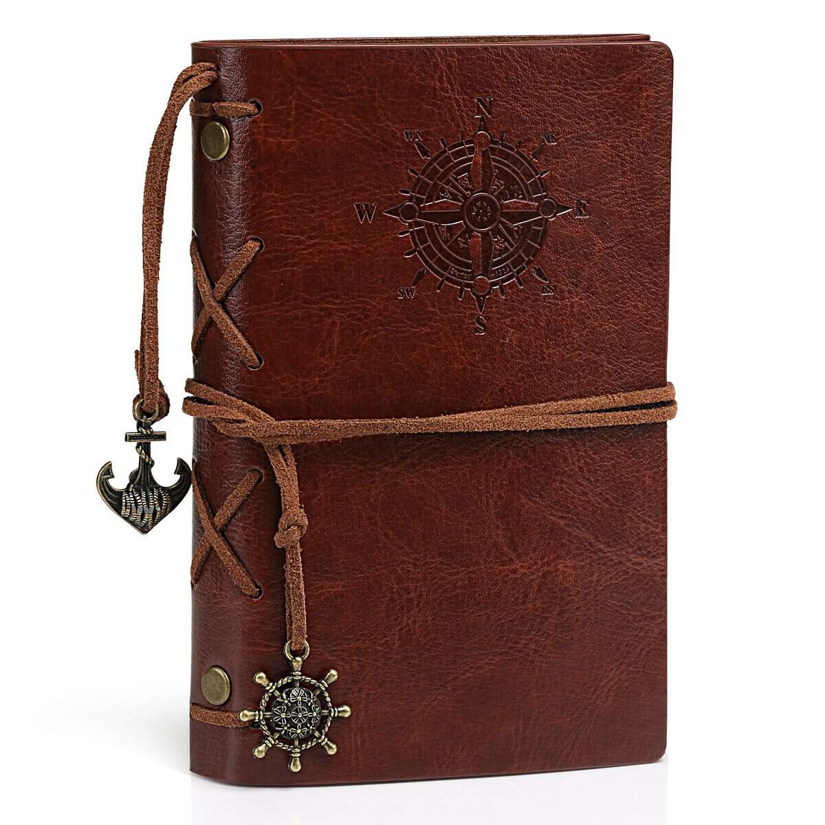 Kesote Taccuino di Diario con Copertina in Pelle Vintage Quaderno Riempibile Rilegato Notebook per Diario di Viaggio Regalo per Uomini & Donne
