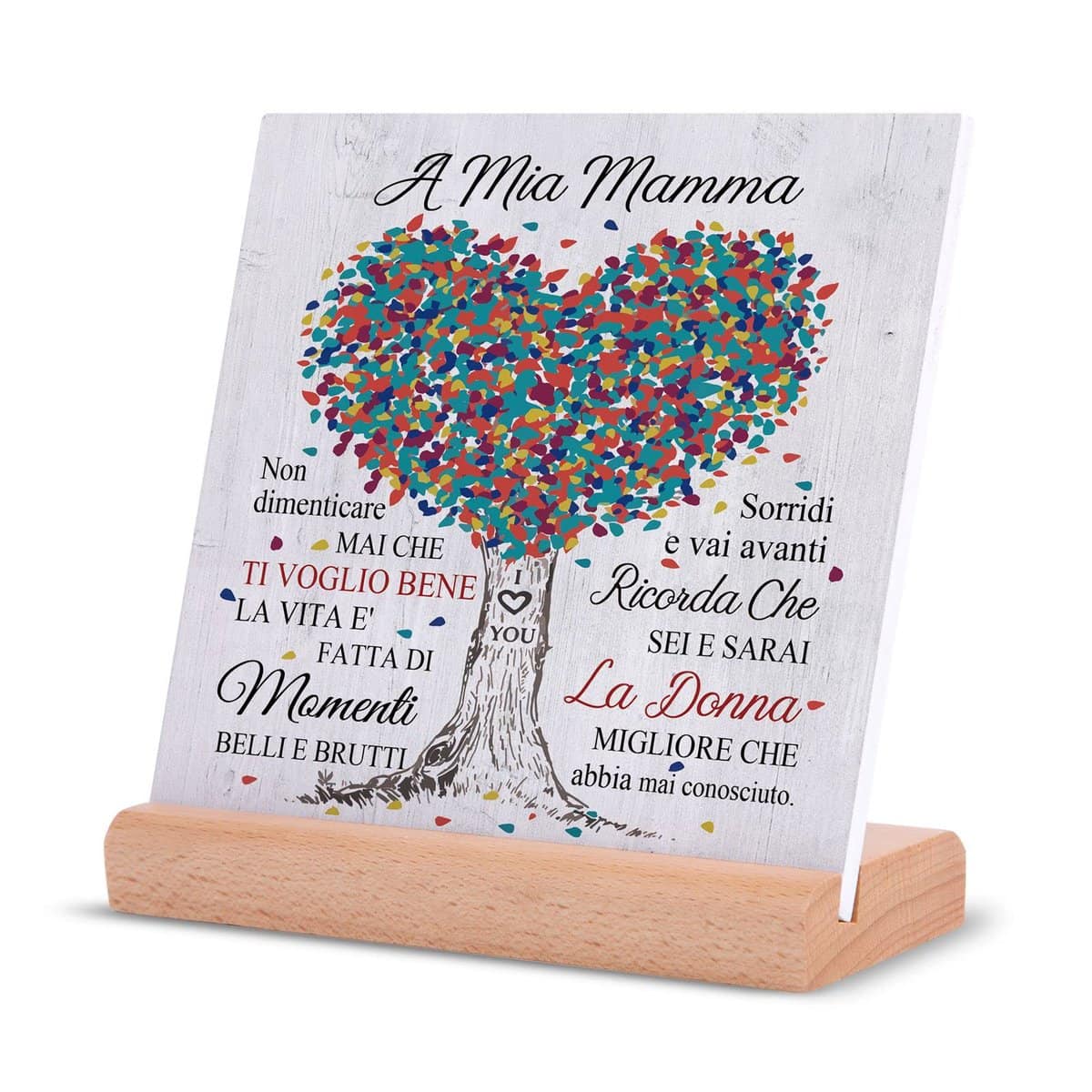 Regalo Mamma, Regalo Mamma Natale, Regalo Mamma Compleanno Luce Notturna in Acrilico, Idee Regalo Mamma, Regalo Festa Della Mamma, Regali di Natale per Mamma