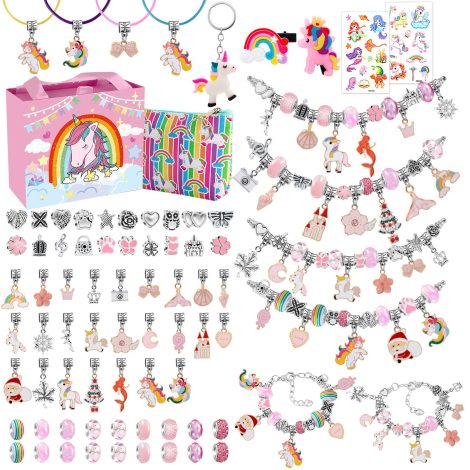 Kit braccialetti fai da te per bambine, giochi per ragazze dai 5 ai 12 anni.
