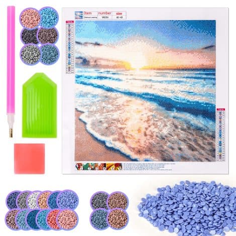Regalo Bambina 10 11 12 Anni: Kit Diamond Painting Personalizzato, Giocattoli Creativi per Bambini Adulti.