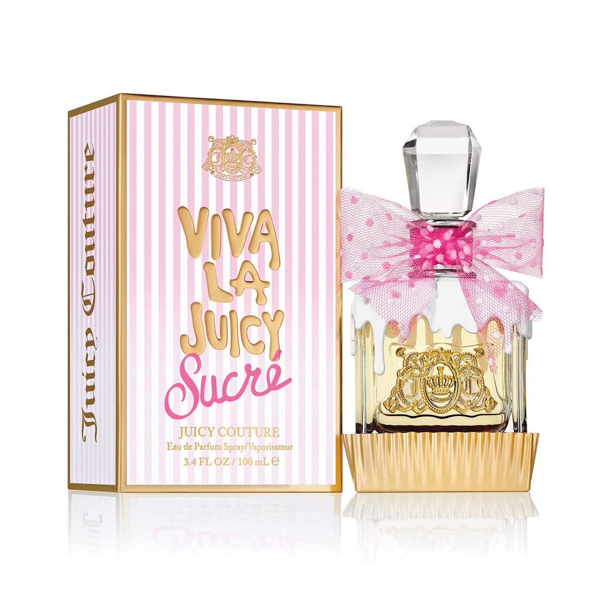 Juicy Couture Viva La Juicy Dolce Eau De Parfum Spray Spray (100 ml), Profumo per donna, Fragranza Gourmand, Ambra e Fruttata
