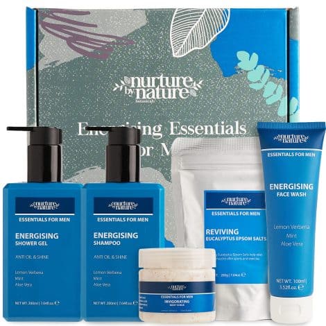 Set regalo per gli uomini che esalta la natura: Gocce di Cura, Pulizia Profonda, Rigenerazione, Regala al tuo papà, fratello o fidanzato!