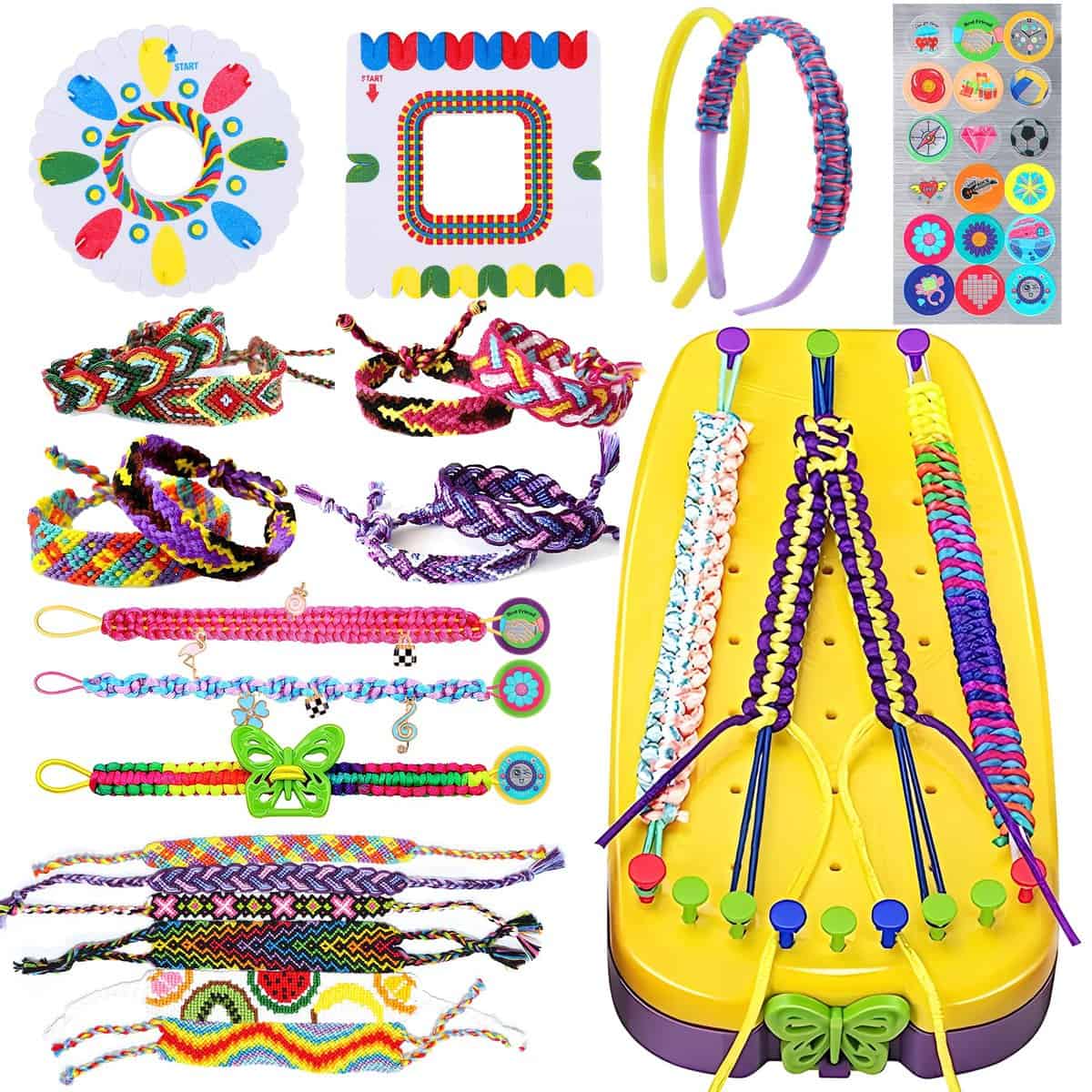 Ophy Kit per Braccialetti Ragazza, Crea Braccialetti Bambina Kit Braccialetti fai da te Bambina Idee Regali per Ragazze 5-10 Anni Gioielli Bambina Kit Braccialetti fai da te Bambina Regalo Compleanno