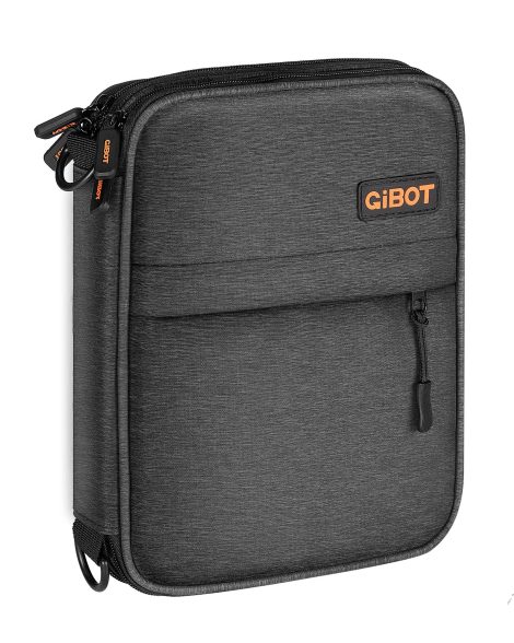 Organizzatore elettronico da viaggio per cavi, SD card, drive, caricatore e power bank, con ganci USB.