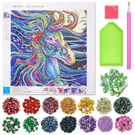 Set di pittura Dikence a mosaico con diamanti per ragazze dai 8 ai 12 anni – Regalo popolare.