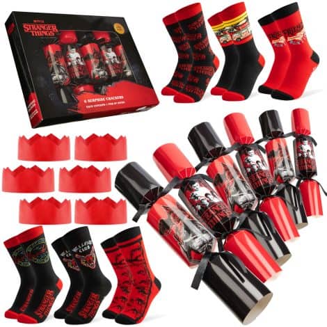 Christmas Crackers con Sorpresa – 6 Sorprese Natalizie per Adulti, Ideali come Decorazioni da Tavolo