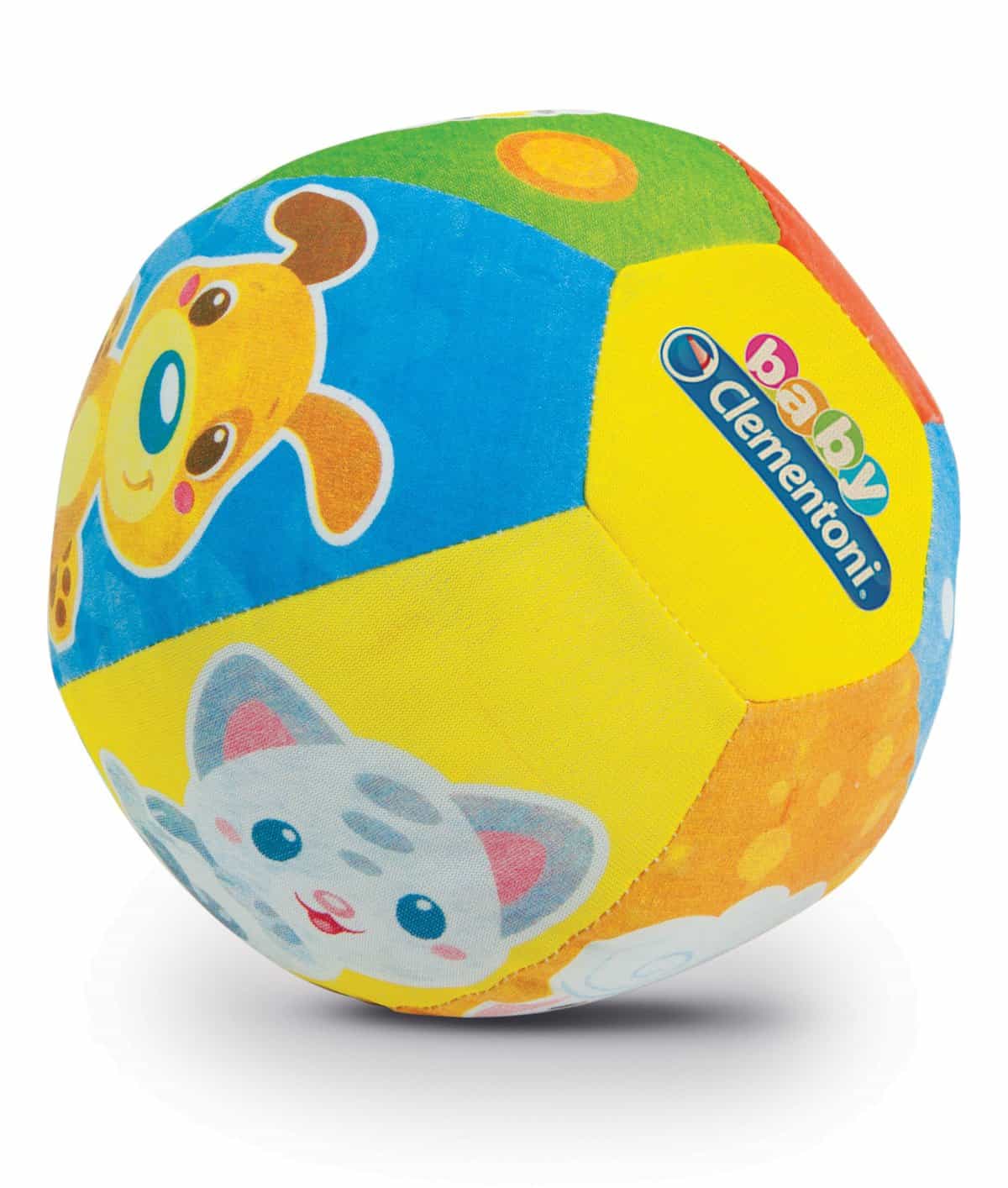 Clementoni Baby Palla Musicale Amici Animali, 3+ Mesi, Multicolore, 17132
