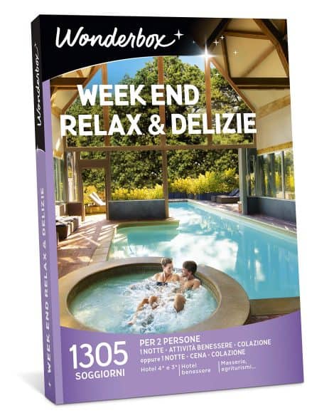 Scatola Meravigliosa Relax & Golosità per un Viaggio Regalo per due, valido per 3 anni e 3 mesi.