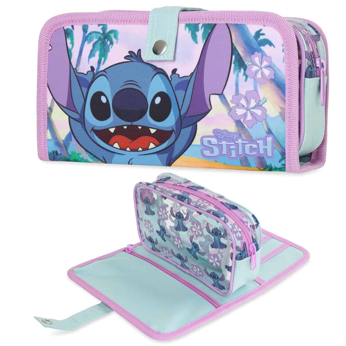 Disney Stitch Beauty Case - Pochette Donna Ragazza Bambina Porta Trucchi Trousse per Pennelli e Make Up - Stitch Gadget Regalo